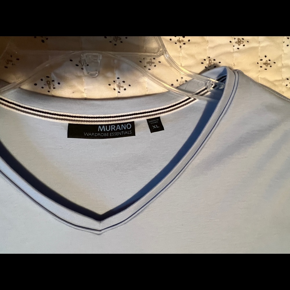 Murano Mens short sleeve light blue shirt